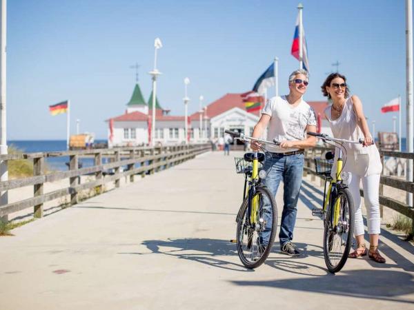 Radfahrer auf Usedom/Heringsdorf