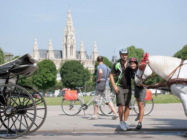 Vienna City hall and Fiaker