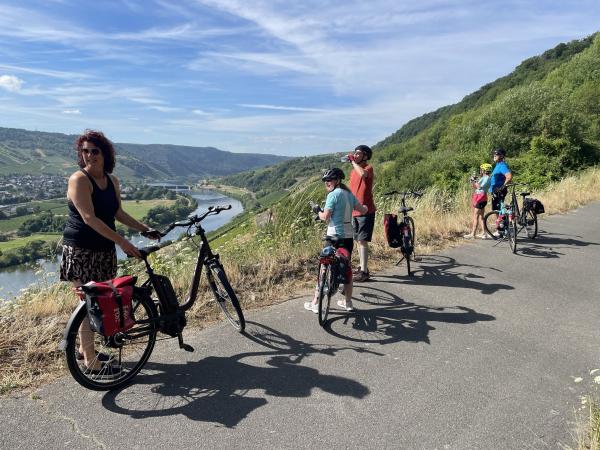 A group of cyclists