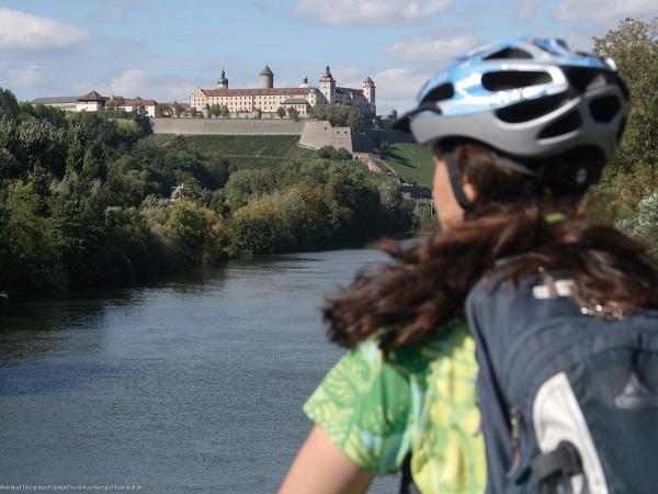 Cyclist near Wuerzburg