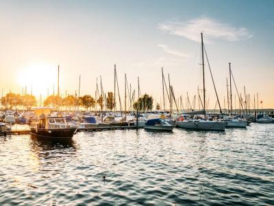 Bregenz Sunset at the harbour