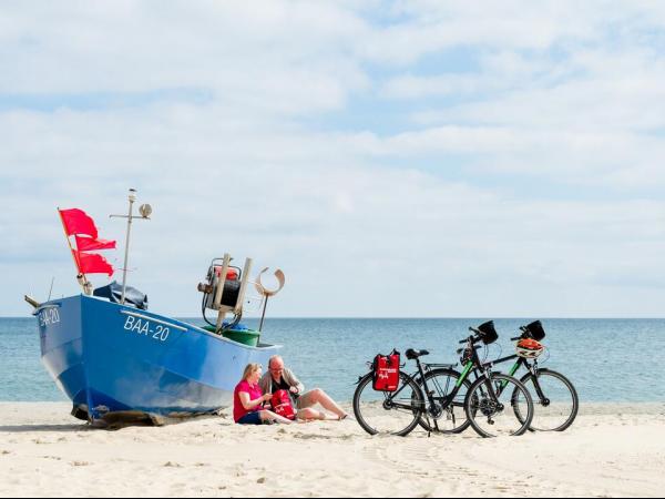 Cycling break on the beach