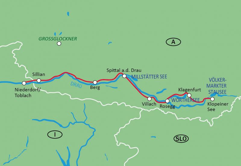 MAP Drau Cycle Path