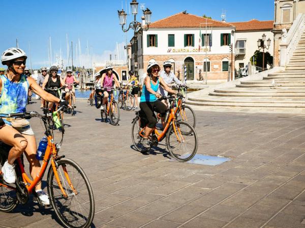 Cyclists on tour