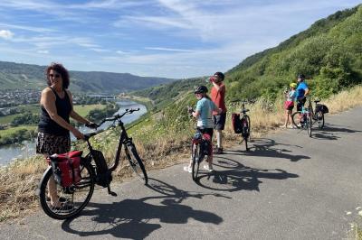 A group of cyclists