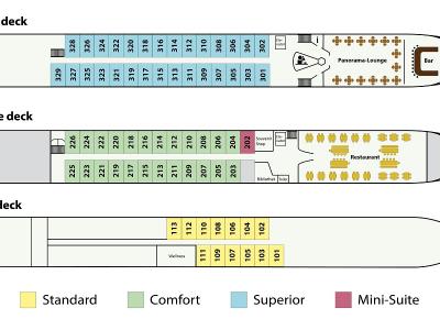 Cabin plan MS SWISS CROWN