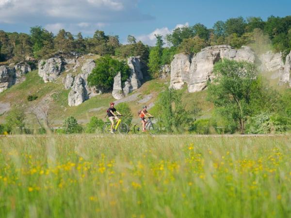 Altmhltal-Radweg, Radler vor den 12 Apostel