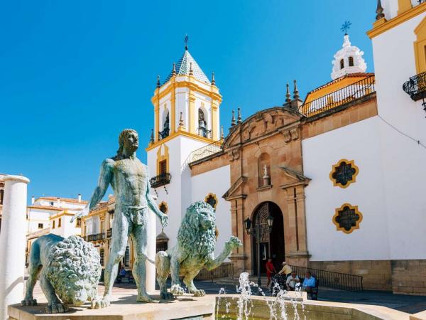 Brunnen am Plaza del Socorro