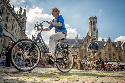 Cycling in Bruges