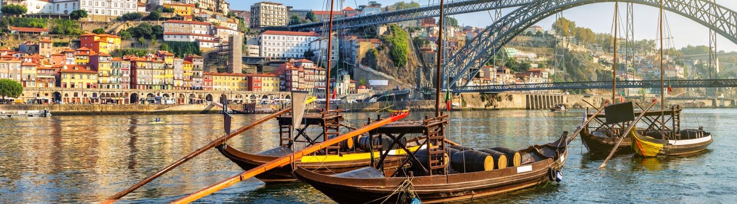 Traditional boats in Porto