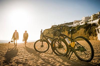 Bikers on the beach