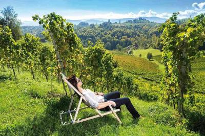 Relaxing in the vineyards