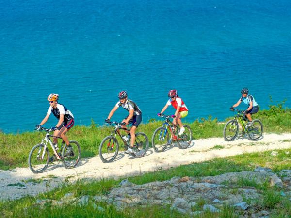 Cycling on the coast of Novigrad