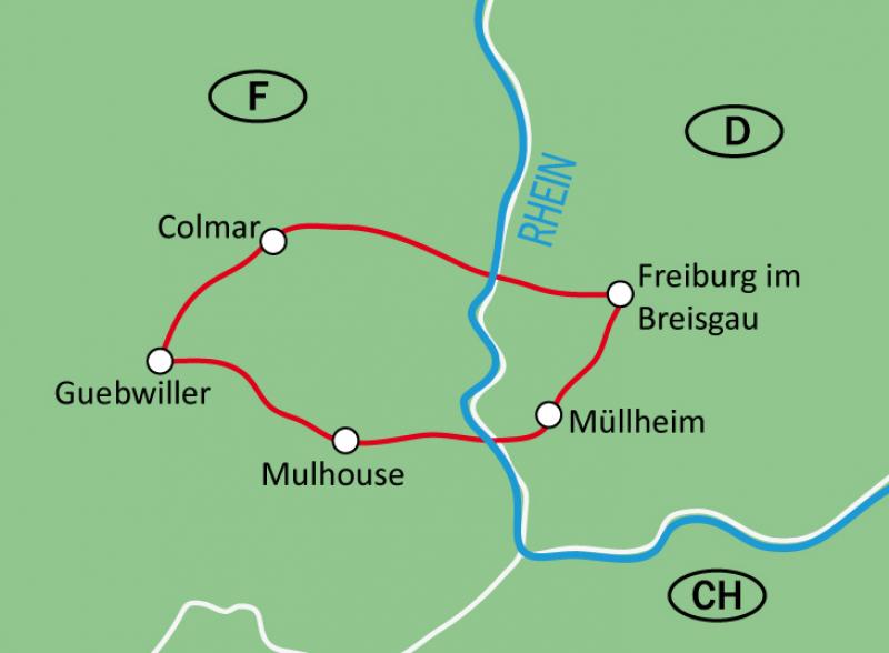 map South Alsace Roundtrip