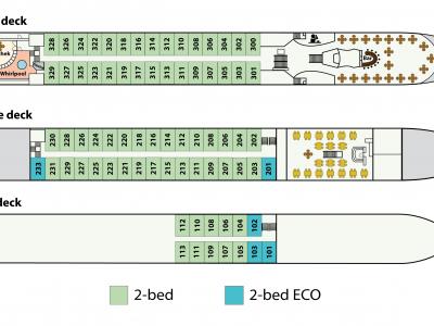 Deckplan MS Carissima