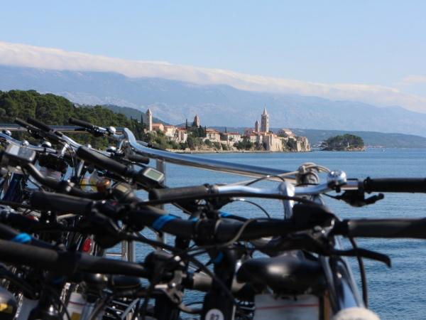 Island Rab by bike and boat