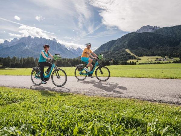 Radfahrer im Hohpustertal