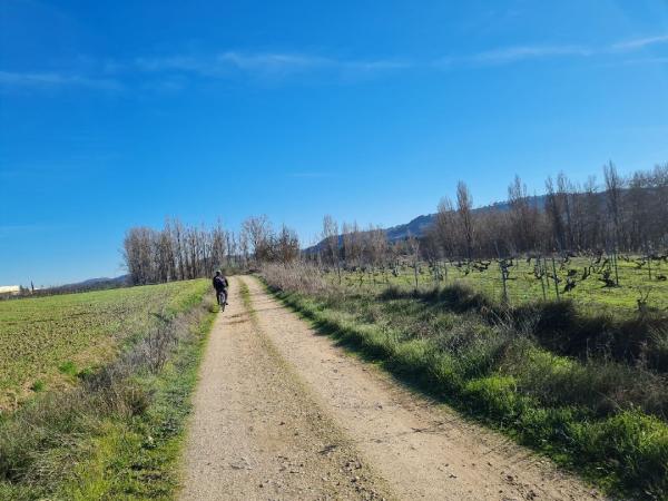 Radfahrer entlang der Strecke - Spanien - Marbella