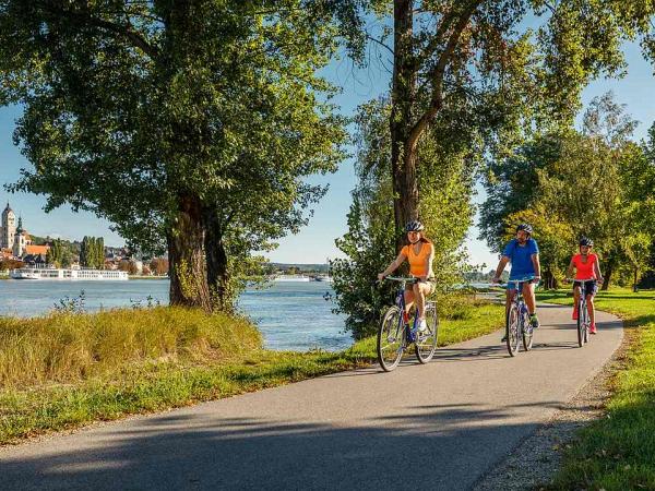 Cyclists near Krems / Weissenkirchen