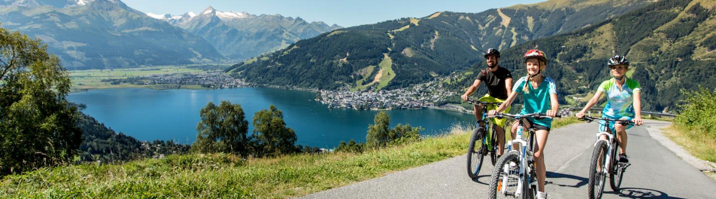 Cyclists near Zell am See